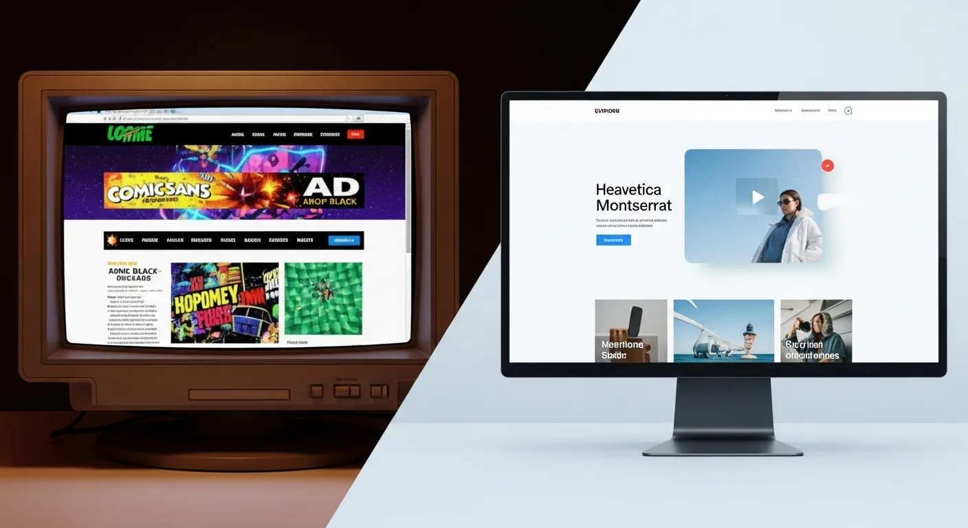 Veraltetes Webdesign kann dazu führen, dass Webseite keine Kunden bringt